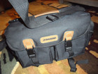 Diamond Large Camera/Camcorder Bag with Pockets & Carrying Strap Black