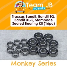 Traxxas Bandit, Bandit TQ/XL-5, Stampede - 16 Pcs Rubber Sealed Bearings Kit