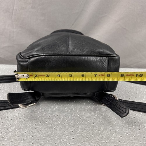 Tignanello Hobo Leder Schwarz Rucksack Handtasche - Bild 20 von 23