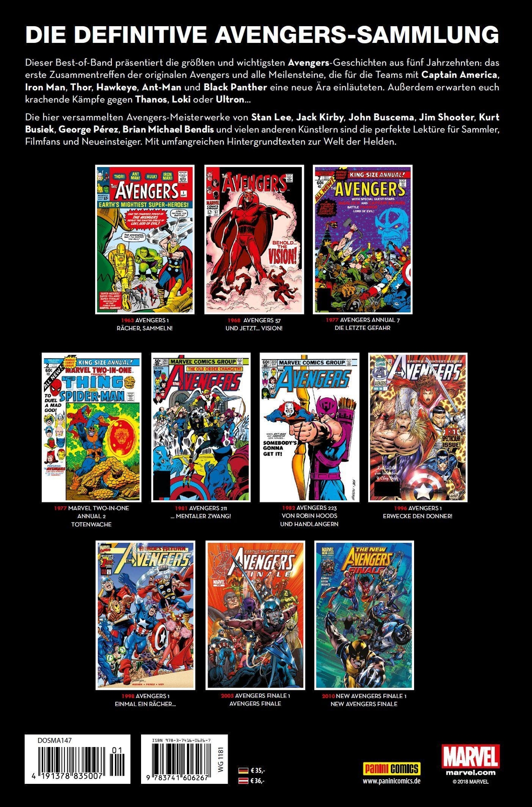 Thumbnail - Avengers Anthologie: Die Ruhmreichen Rächer | Stan Lee (u. A.) | Buch