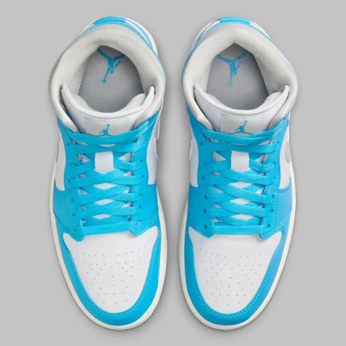 Nike Air Jordan 1 Mid 'Dark Powder Blue White Grey' BQ6472-400