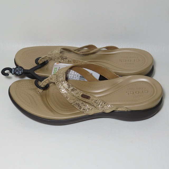 crocs capri strappy flip flops