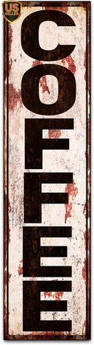 Original Retro Design Coffee Tin Metal Signs Wall Art | Thick Tinplate Print Pos