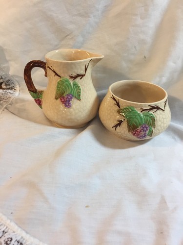 Wade Pottery Bramble Cream and Sugar Bowl ~England - Picture 2 of 5