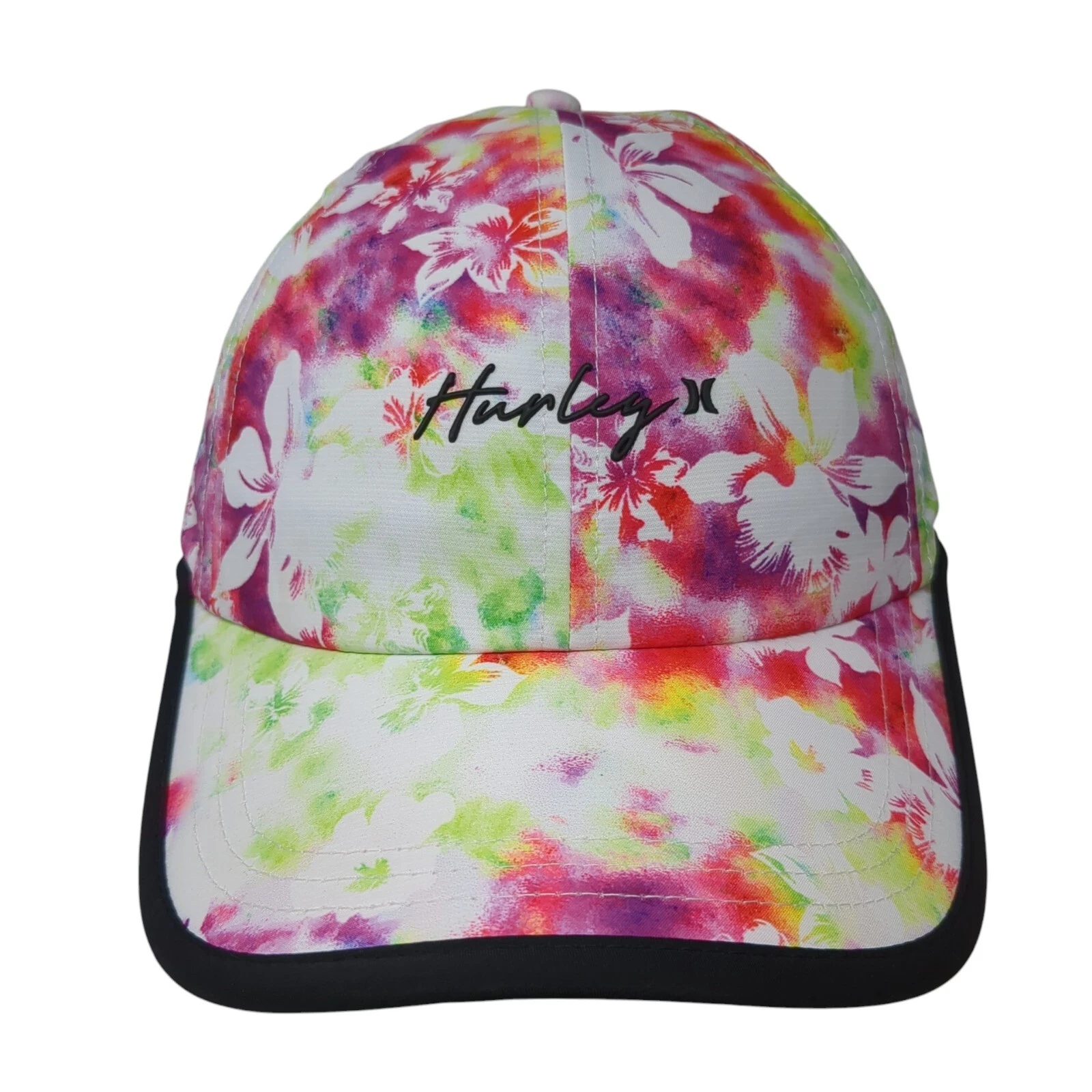 Hurley Ponytail Strapback Hat Multicolor One Size Adjustable Floral Breathable