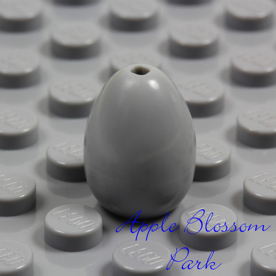 NEW Lego Minifig Light GRAY EASTER EGG -Angry Birds Chicken Turkey Kitchen Food 