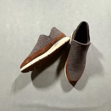 L.L.Bean Downeast Wool Slip-Ons Shoes Gray Casual Gorp Comfy Men's Size 13