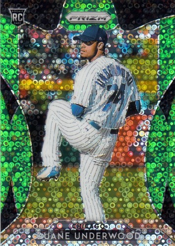2019 Panini Prizm - Tier III Duane Underwood #263 Lime Green Prizm /199 (RC)