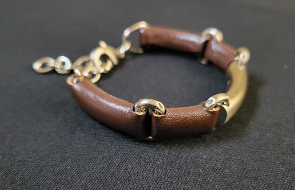 Kenneth Cole Stainless Steel Leather Bracelet - Image 3 of 4