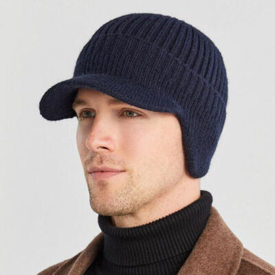 Winter Knit Beanie with Ears for Cosplay and Cold Weather Women Winter Peruvian Cover Ears Beanie Hat Ear Flaps Sherpa  main image 4