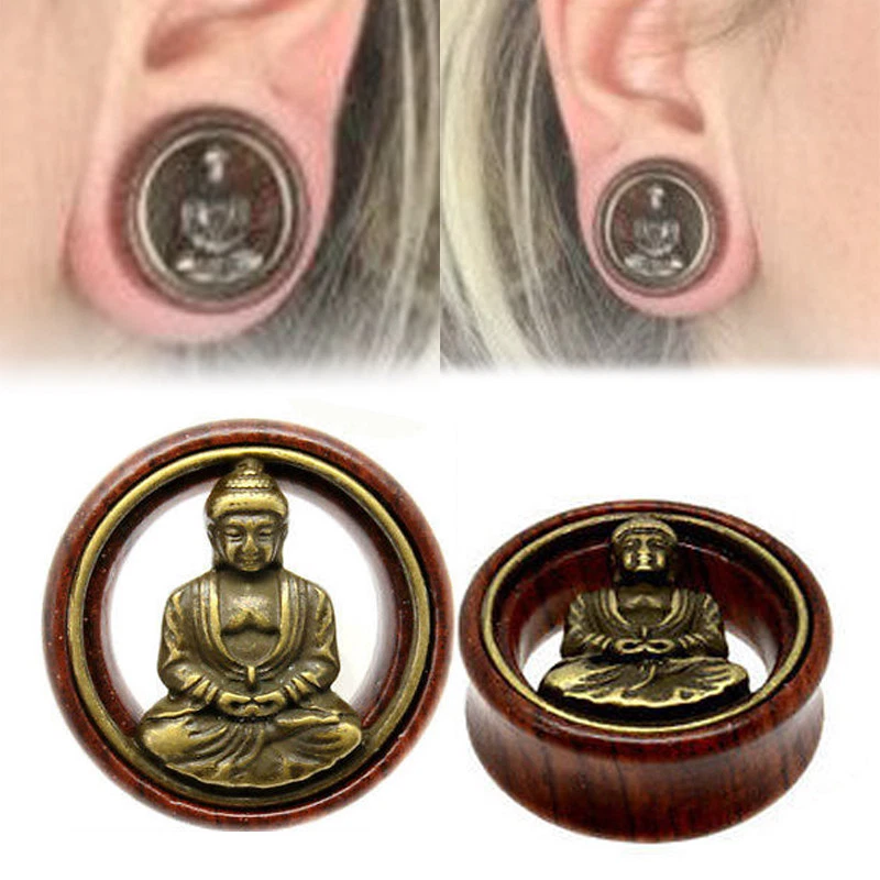 Buddha plugs body jewelry deals