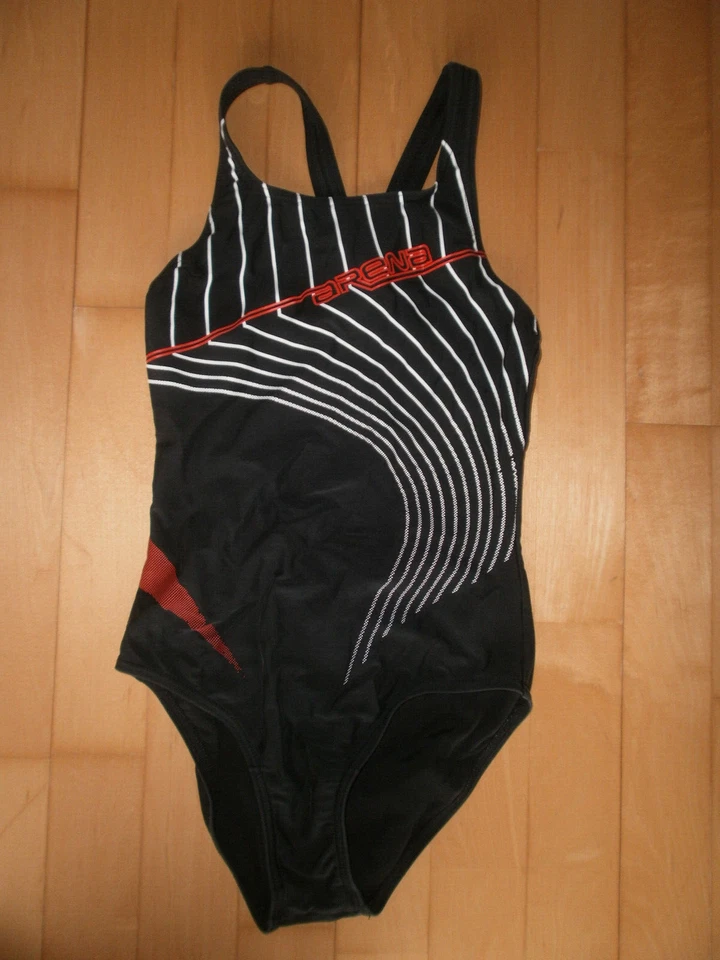 ARENA Badenanzug Waternity schwarz/rot, Gr. 34