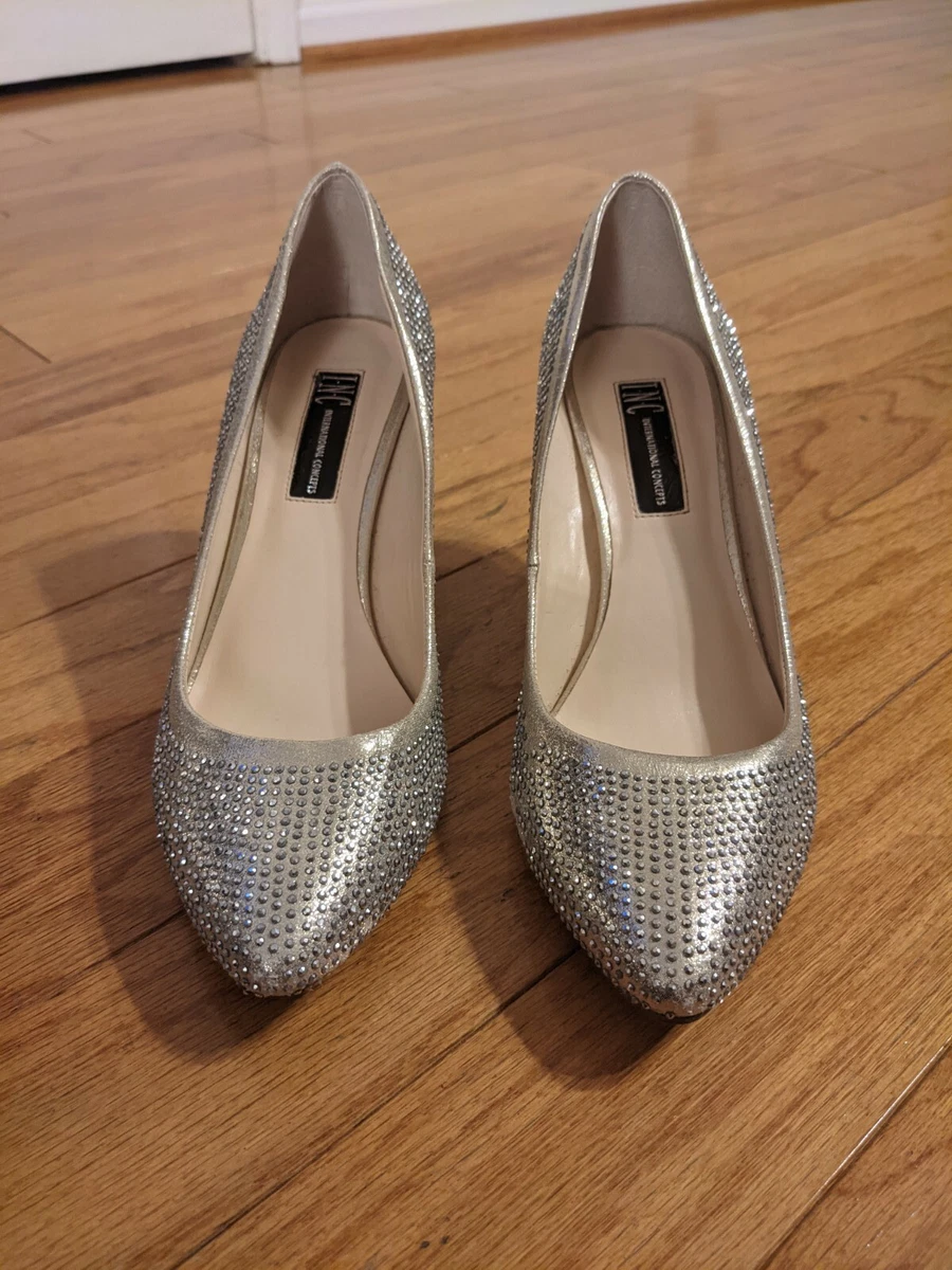 Inc silver heels sale