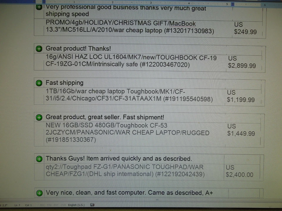 haz loc/class1div2/core i5/7600U/16/SERIAL PORT/Panasonic Toughbook Tablet CF-33 - Image 3 of 4