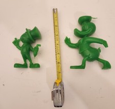 Vintage Walt Disney Marx Toys Green Plastic Jiminy Cricket And Donald Duck