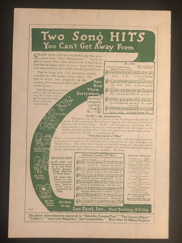 Seltene Vintage Noten von 1919 "When the Fightin' Irish Come Home" - Bild 3 von 3