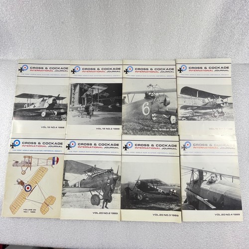 8 CROSS & COCKADE INTERNATIONAL JOURNAL 1988 1989 quarterly Aviation WWI - Picture 2 of 4