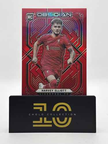 Harvey Elliott [Electric Etch Red Flood] #3 2021 Panini Obsidian card