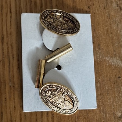 CARDHU Distillery Manschettenknöpfe auf Originalkarte
