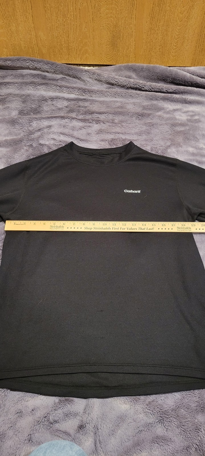 Carhartt Force Performance T-Shirt Men's Large Black Workwear Polyester Tee thumbnail 2