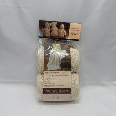 Appalachian Baby Design Organic Cotton Yarn Kit Soft Baby Blanket 4 Skeins Y5