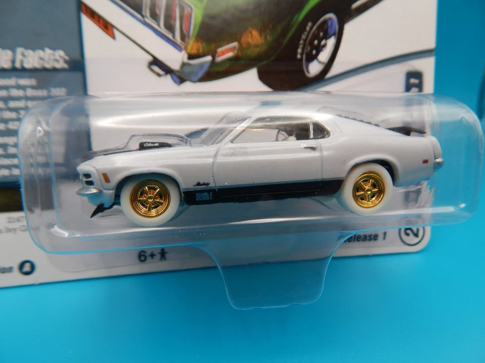 CHASE JOHNNY LIGHTNING MUSCLE CARS USA 1970 MUSTANG MACH 1 WHITE LIGHTNING (C) - Image 2 of 3