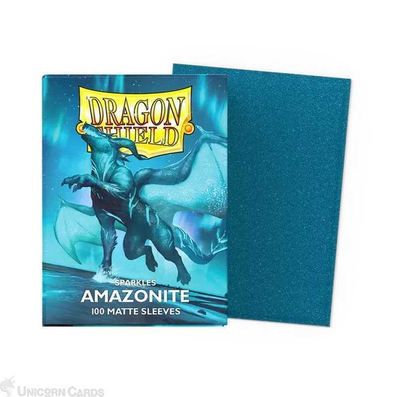 Dragon Shield Matte Amazonite : Standard Size Sleeves (100) : One Piece/MTG/Poke
