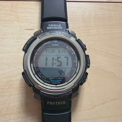 CASIO PRO TREK PRW-2000 Solar Radio Digital Wristwatch Used