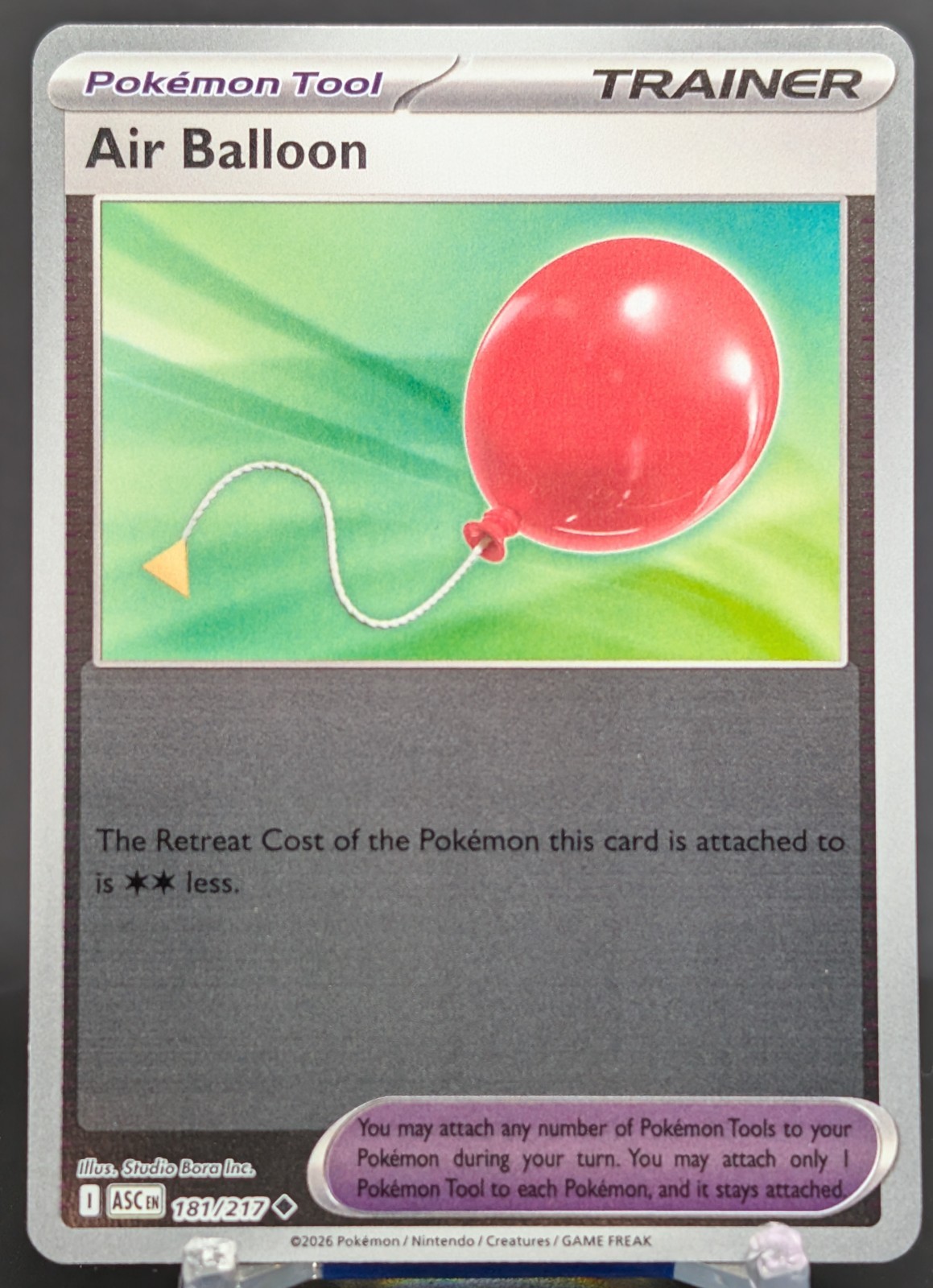 Pokemon Air Balloon #181/217 English Ascended Heroes Reverse Holo