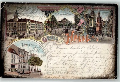 13524712 - 4002 Halle Hotel Kaeppel Neue Post Old Promenade Theater