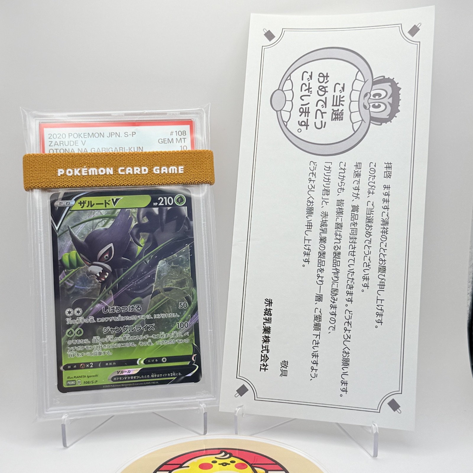 PSA 10 Zarude V 108/S-P Otona na Garigari-Kun 2020 Pokemon Card JP w/letter