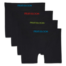 Fruit of the Loom Boys Underwear 4 Pack Seamless Comfort Boxer Briefs Sizes L
