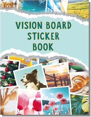 2026 Vision Board Sticker Book with Motivational Images and Quotes for Women
