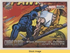 2019 Upper Deck Marvel Weekly Comic Clash Black Panther vs Venomm READ 00jz