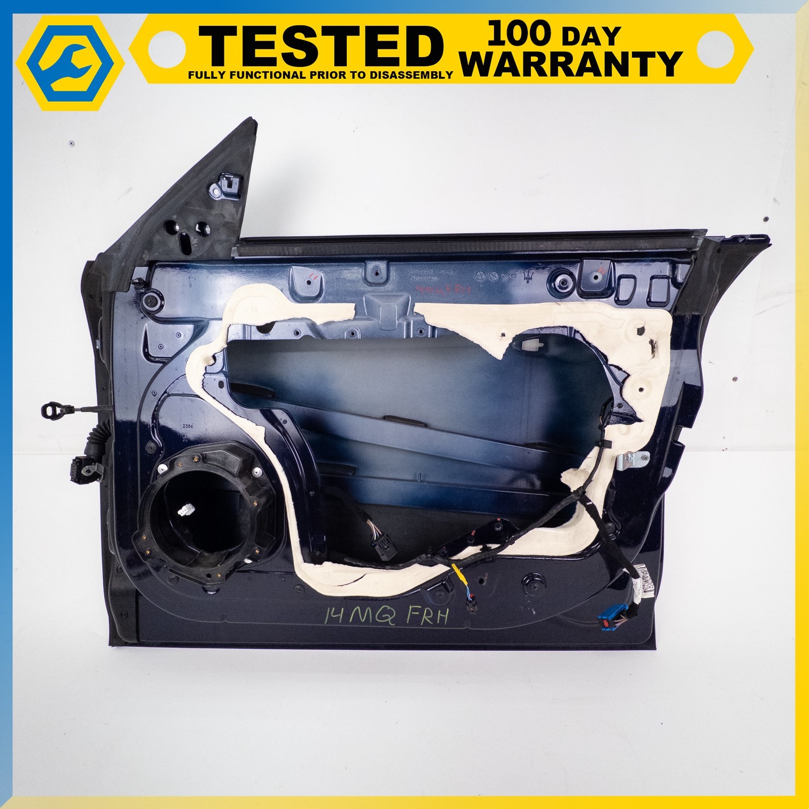 14-19 MASERATI QUATTROPORTE FRONT RIGHT PASSENGER SIDE DOOR SHELL BLUE OEM