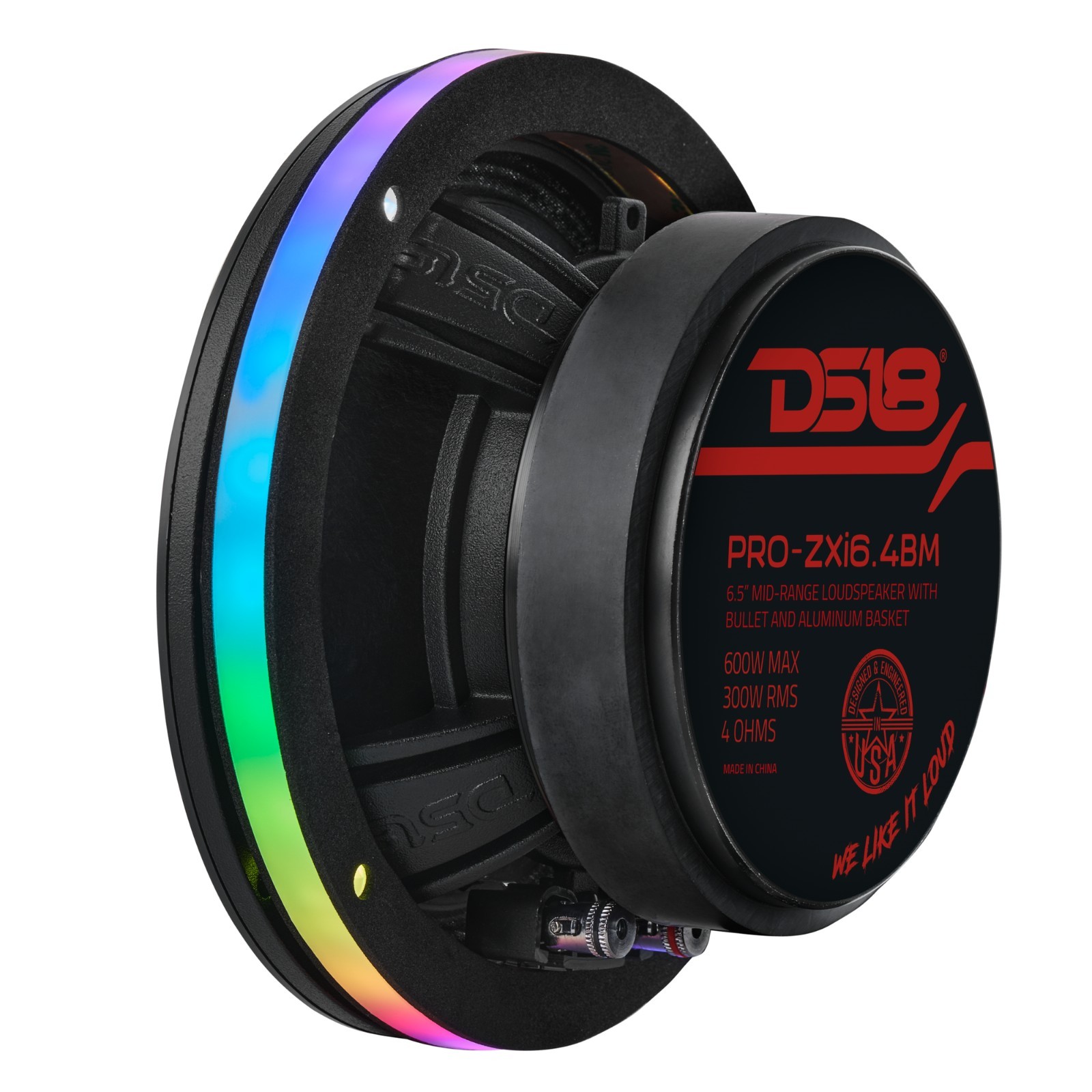 DS18 DLRING6 6.5” Digital LED Acrylic Ring for Speakers and Subwoofers