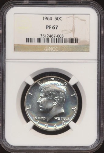 1964 Kennedy Half Dollar NGC PF 67