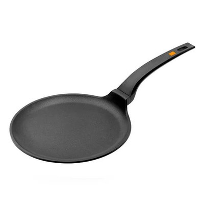 BRA Effiziente Krepppfanne 26 cm Antihaft Aluminium Schwarz Induktion Küche