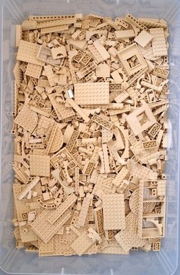 Lego hellbraun 500g Bulk Konvolut verschiedene Steine, Teile & Platten beige 0,5KG Restposten 