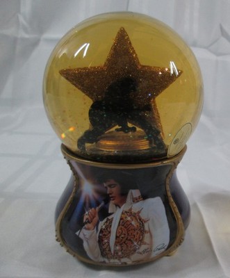 Elvis I Can't Help Falling in Love with You Musical Glitter Globe Bradford Excha