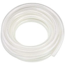 1" ID x 10 Ft High Pressure Braided Clear PVC Vinyl Tubing Flexible Vinyl Tub...