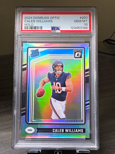 2024 Panini Donruss Optic Caleb Williams Rated Rookie Holo Prizm #201 PSA 10