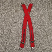 Vintage WELCH Workwear Kids 21" Suspender Red Grandpas Helper Made in USA