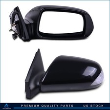  Power Side View Door Mirrors W Turn Signal Black For 2005-2010 Scion Tc Pair