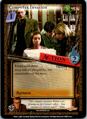 Buffy The Vampire Slayer Pergamum Prophecy CCG #127 Computer Invasion 