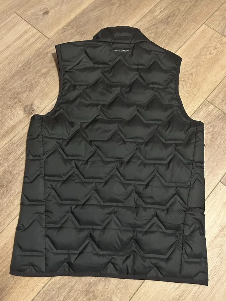 Chaleco acolchado Columbia Omni-Heat 650 negro para hombre talla pequeña Foto 2 de 4