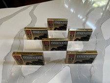 6 Maxell XLII 90 High Bias Type II Cassette Tapes Factory Sealed NOS