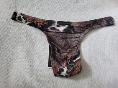 Bruno Banani Western Mens String / Thong Size L / 34in - Brown - NWT