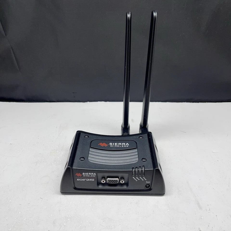 Módem Gateway Sierra Wireless Airlink GX450 con antena y cable de alimentación se vende como está Foto 2 de 4