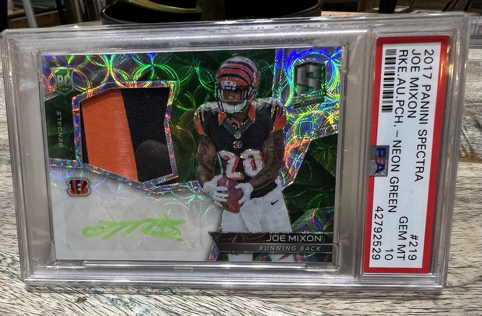 Joe Mixon Panini Spectra #219 Autograph Patch